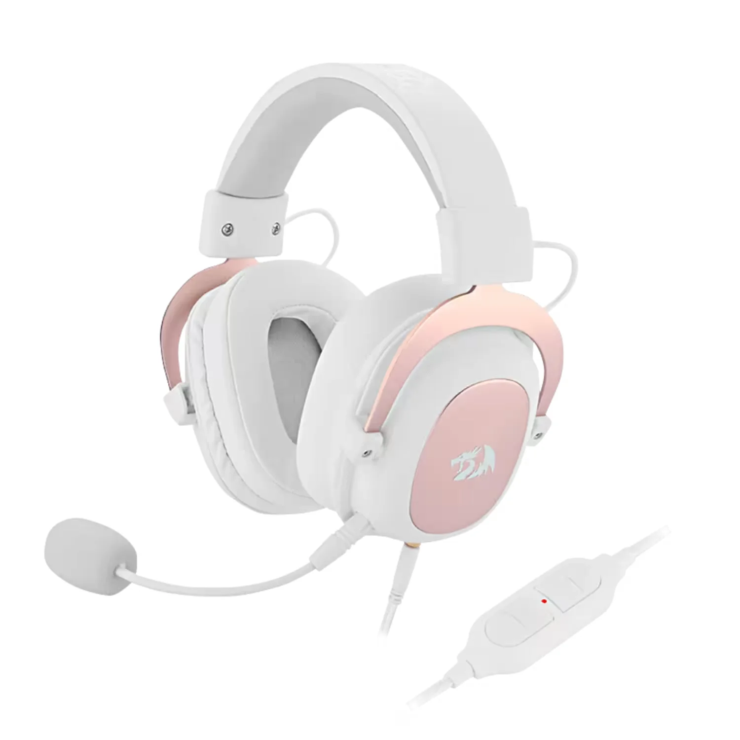 Headset Gamer Redragon Zeus 2 H510W USB - Blanco