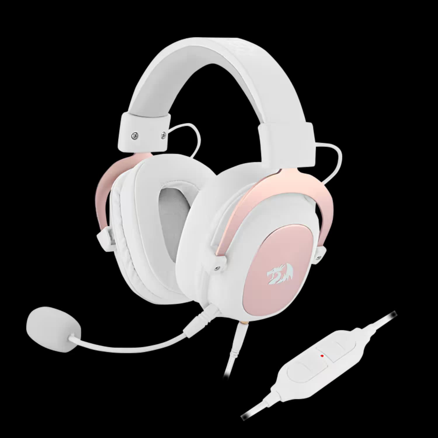 Headset Gamer Redragon Zeus 2 H510W USB - Blanco